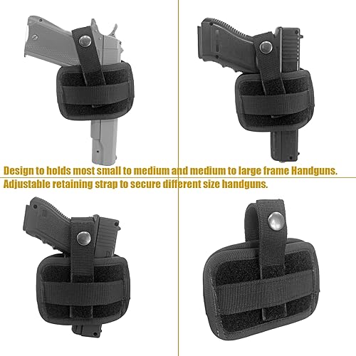 Miniatura 4 de Funda de pistola de cinturón de transporte oculta plana ambidiestro universal fuera de la funda de pistola de cintura