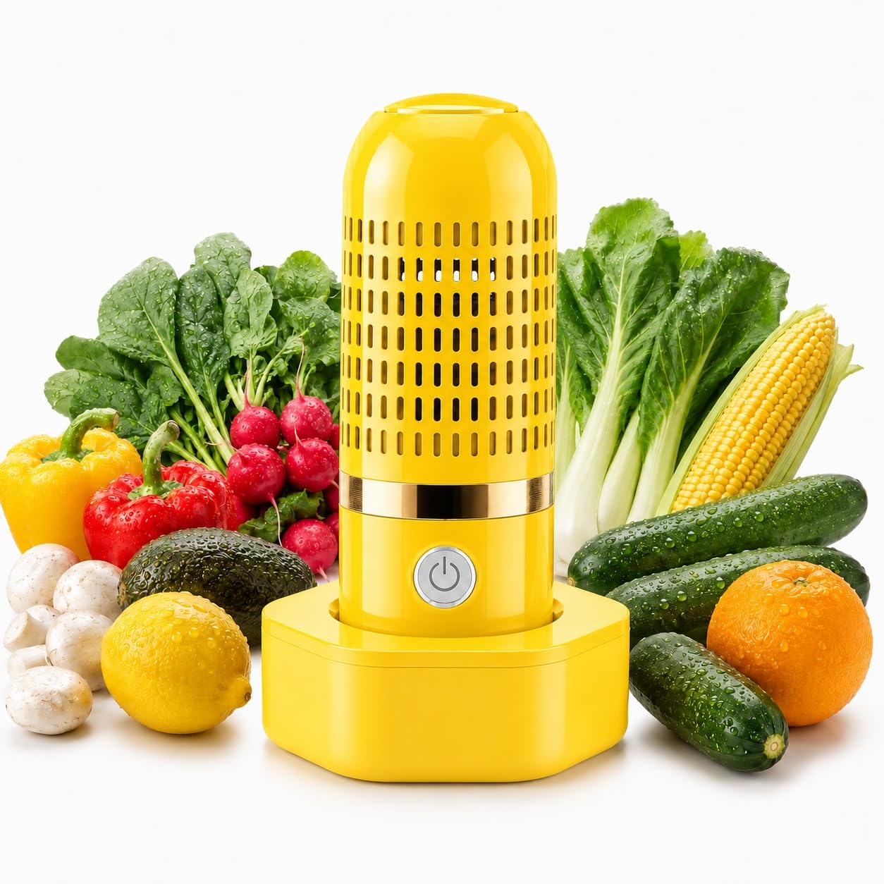 Produce Cleaner, Fruit and Vegetable Purifier Cleaner Washing Machine, Fruit Cleaners, Portable, No Scrubbing, Compact Fruit Vegetable Cleaning Device for Kitchen, Camping Travel