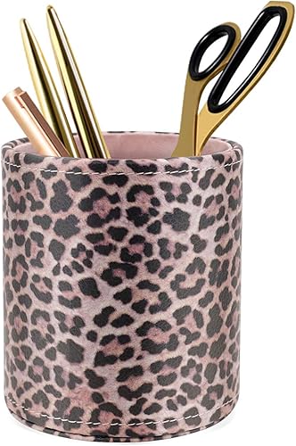 Miniatura 11 de WAVEYU - Soporte para bolígrafos, taza para lápices, organizador de escritorio multiusos, lindo para adultos y niños, lujoso soporte para brochas