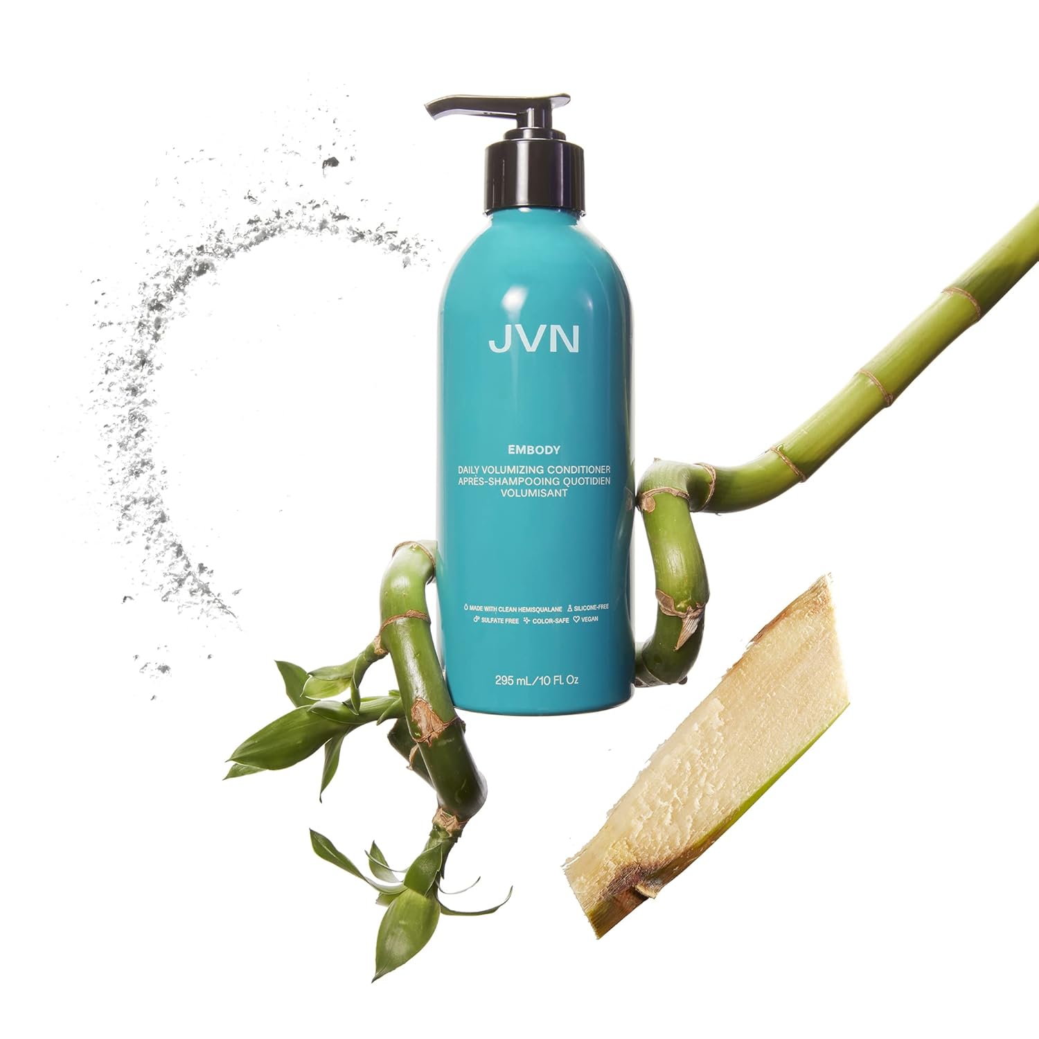JVN Nurture Hydrating Shampoo & Embody Volumizing Conditioner Bundle, Clean, All Hair Types, Adds Fullness and Moisturizes Smooths, Sulfate Free (10 Fl Oz)