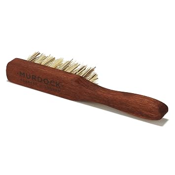 Murdock London Redchurch Beard Brush for Men Pocket-Size Vegan Grooming Tool for Short to Medium Beards Travel-Ready for Daily Use, Barber Approved Mustache Brush 3.5 Inch