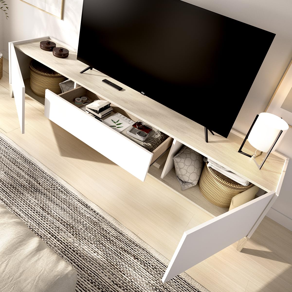 DEKIT Grupo RIMOBEL-Bari Mueble BAJO TV 200 cm