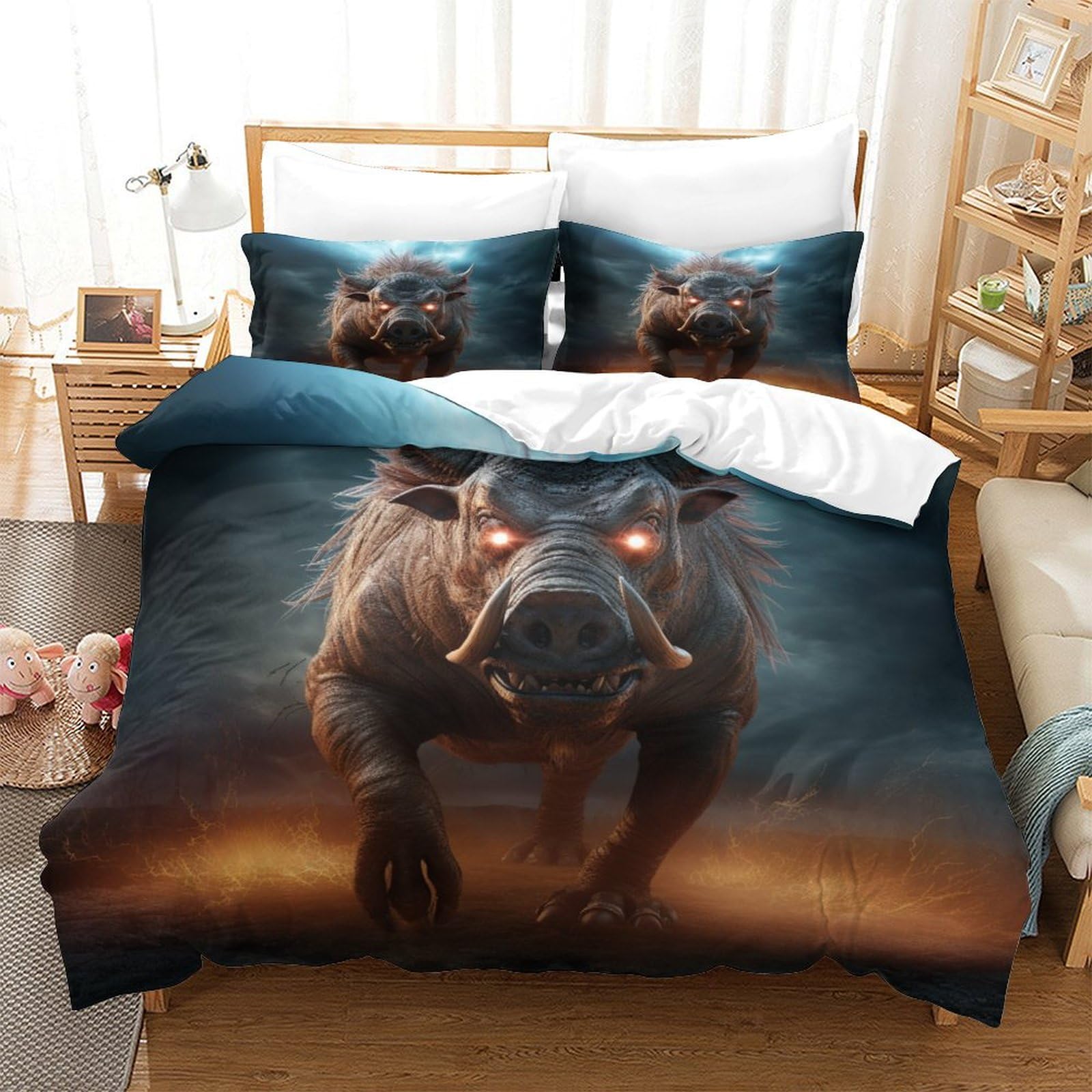 Housse de couette respirante Warthog pour chambre parentale super king size