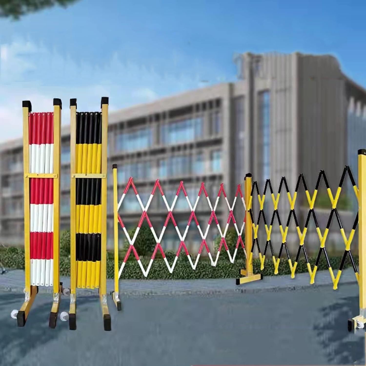 Barricata espandibile Le barriere retrattili (con rotelle) assicurano che tutte le aree pericolose o vietate siano transennate Recinzione stradale retrattile (Color : Rosso, Size : 1.2 * 4m)