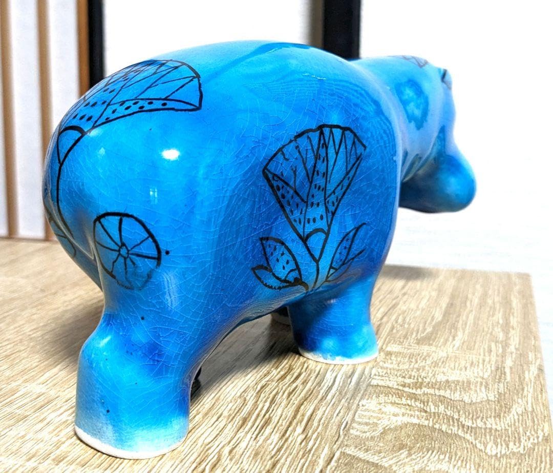 【セール】エジプト 青カバ 再生の守神 青いカバ ルリカ　ヒッポ Amazon.co.jp: エジプト 青カバ 再生の守神 青いカバ ルリカ
