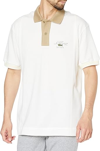 Lacoste PH5743-10 Men's Polo Shirt, Color Switching, white, 5