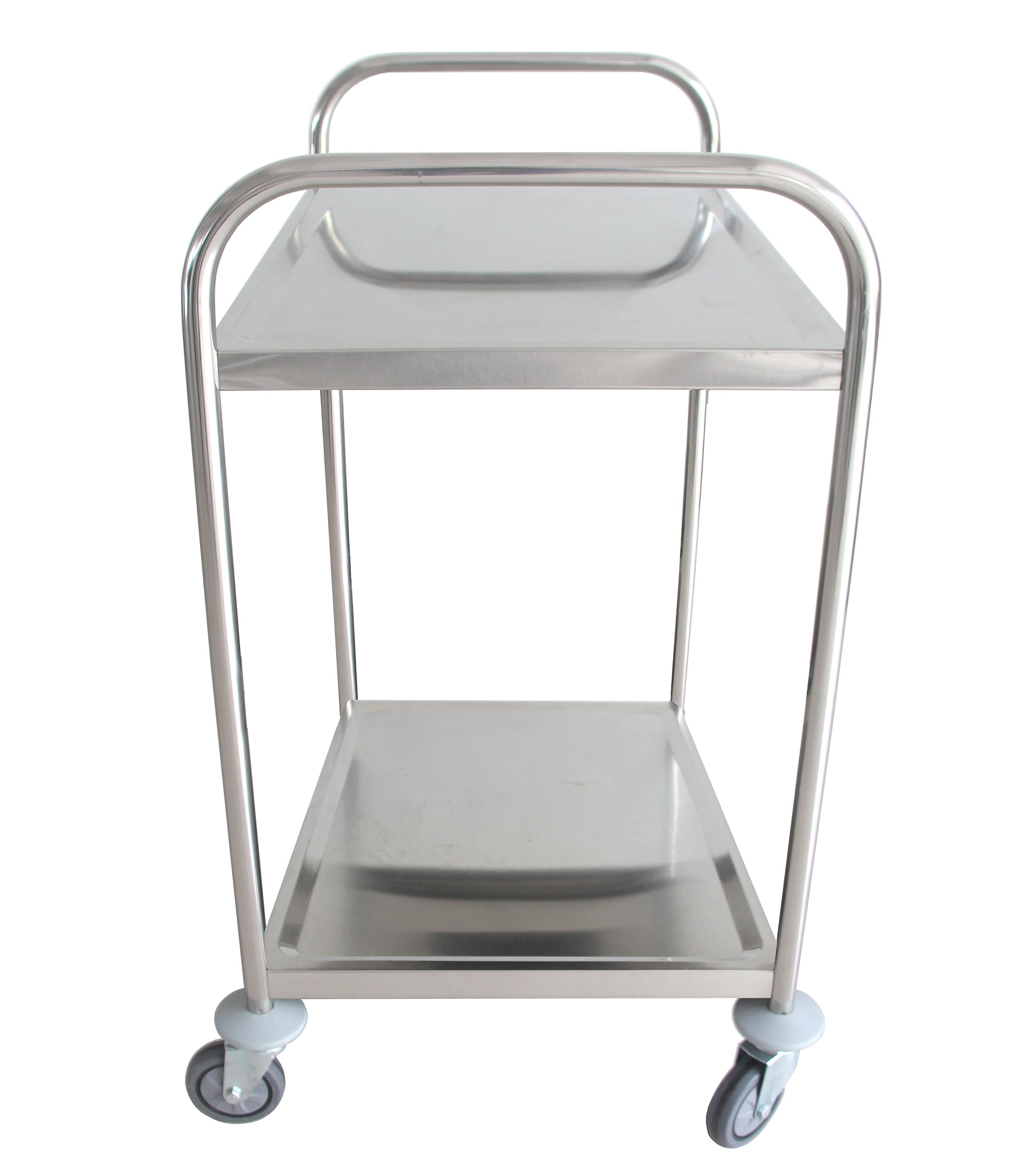 Iqe – Qualità industriale attrezzatura Ewh carrello in acciaio INOX 200 – 2 ripiani capacità 100 kg, 845 x 525 x 940 mm