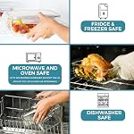 Razab 35 PC Glass Containers Food Storage with Lids - Reusable Glass Meal Prep Containers for Lunch and Leftovers - Airtight & Leakproof Snap Locking Lids - Oven, Freezer, Microwave, Dishwasher Safe