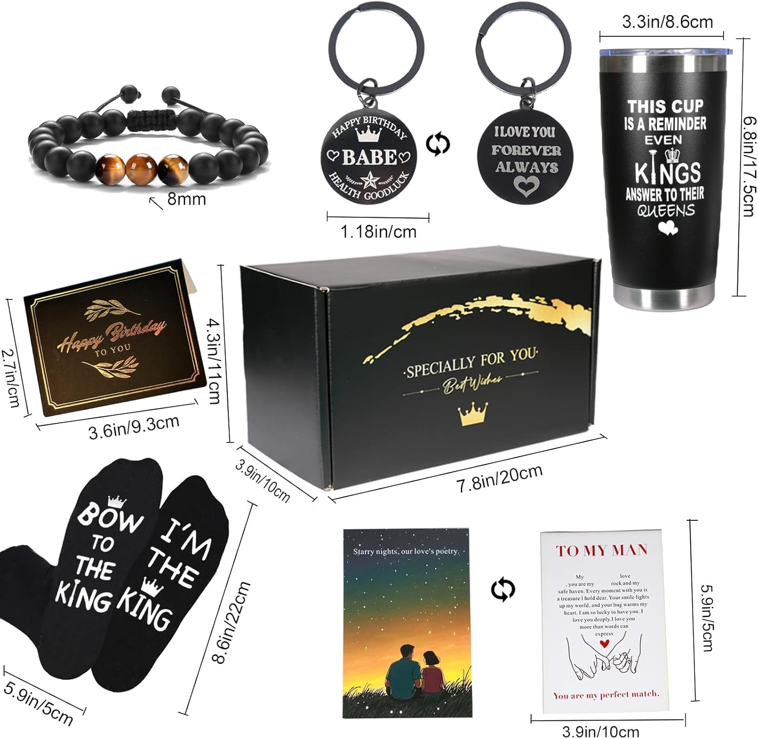 Birthday Gifts for Husband from Wife, Wedding Anniversary Romantic Gifts for Men, Valentines Day for Him, Christmas Gift for Husband, Boyfriend - Image 3