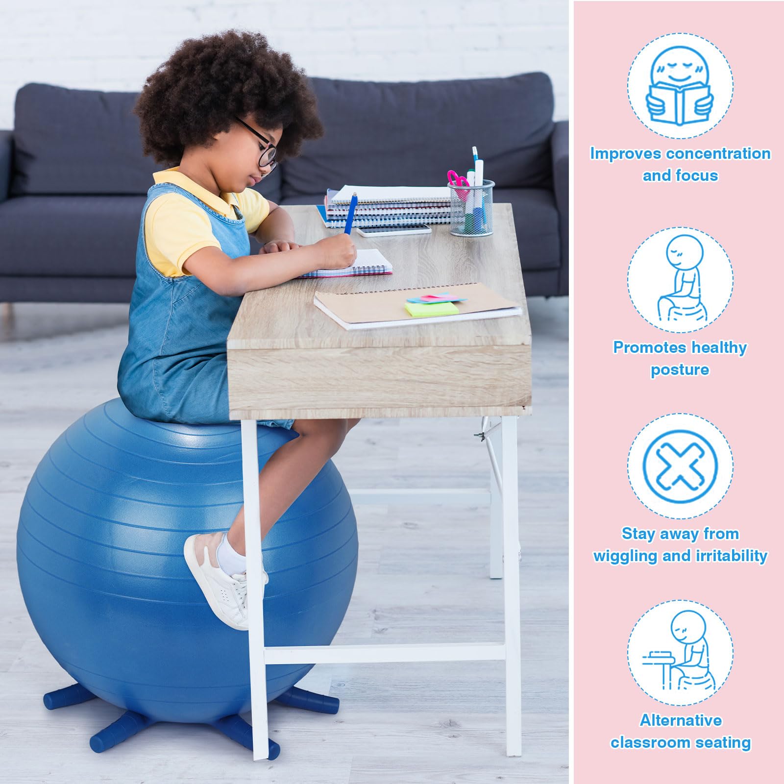 Inflatable Furniture Lewtemi Pcs 20 Inflatable Yoga Ball Chair