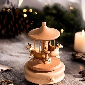 むらいこうじ　メリーゴーランド　回転木馬　オルゴール　ヴィンテージ　雑貨 Amazon | オルゴール メリーゴーランド オルゴール ヴィンテージ