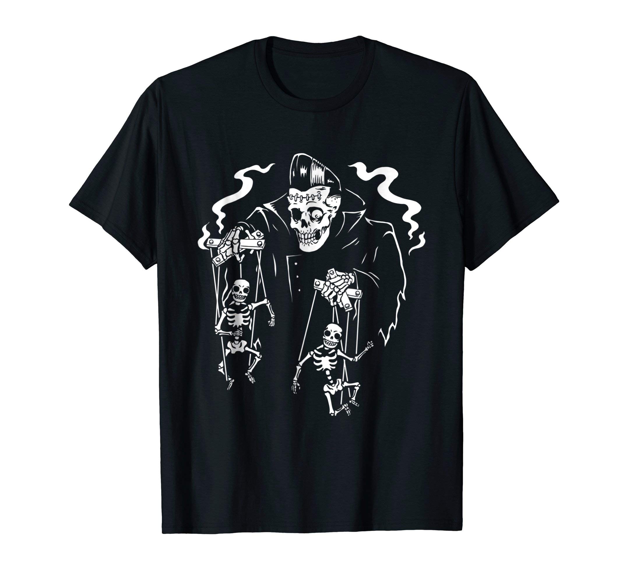 FuzewearPsychobilly Horror Punk Rock T-Shirt (HR) Skeleton Puppets
