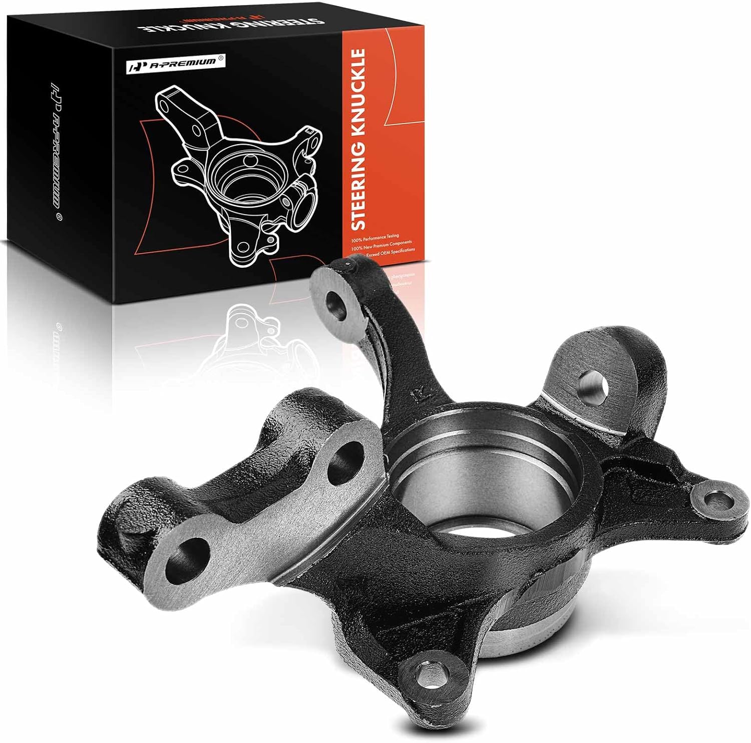 A-Premium Front Suspension Steering Knuckle Compatible with Toyota Avalon 2005-2019, Camry 2004-2018, Solara 2004-2008, Lexus ES330 2004-2006, ES350 07-12, Right Passenger Side, Replace # 43211AA010