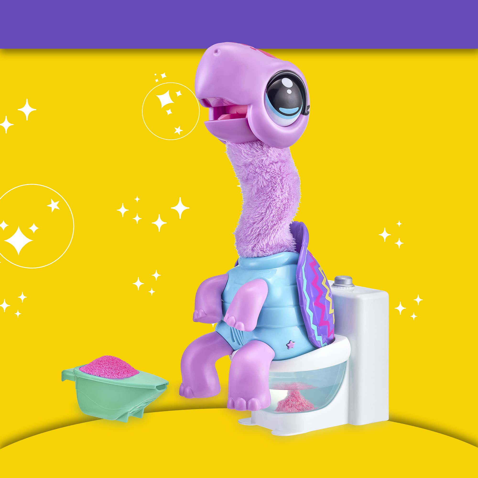 Little Live Pets The Poop żółw, interaktywna zabawka tańczy po obiedzie i pójściu do toalety, elektroniczne zwierzę, wielokolorowe