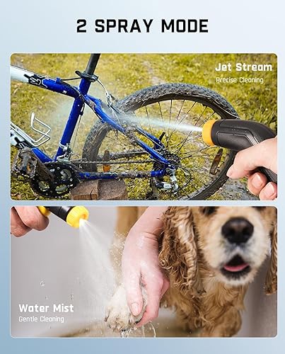 Miniatura 7 de Fanttik - Pulverizador eléctrico inalámbrico portátil NB8 Nano con tanque de 2.1 galones, cabezal de rociado retráctil, batería de litio de 2600mah,