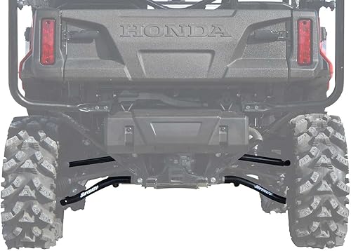 SuperATV Brazos A traseros de alta holgura resistentes con desplazamiento de 1.5 pulgadas para Honda Pioneer 1000/1000-5 (2016+) - ¡Nuevos bujes