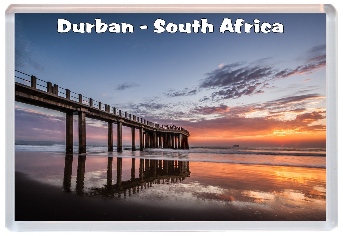 Durban - South Africa - Jumbo Fridge Magnet BBSM43