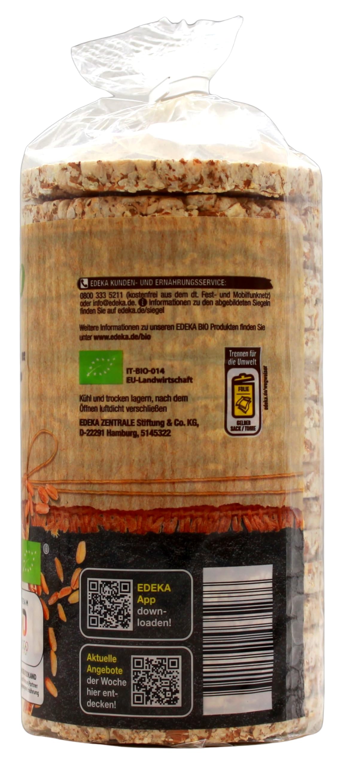 Bio Dinkel-Waffeln Natur, 12er Pack (12 x 120g)