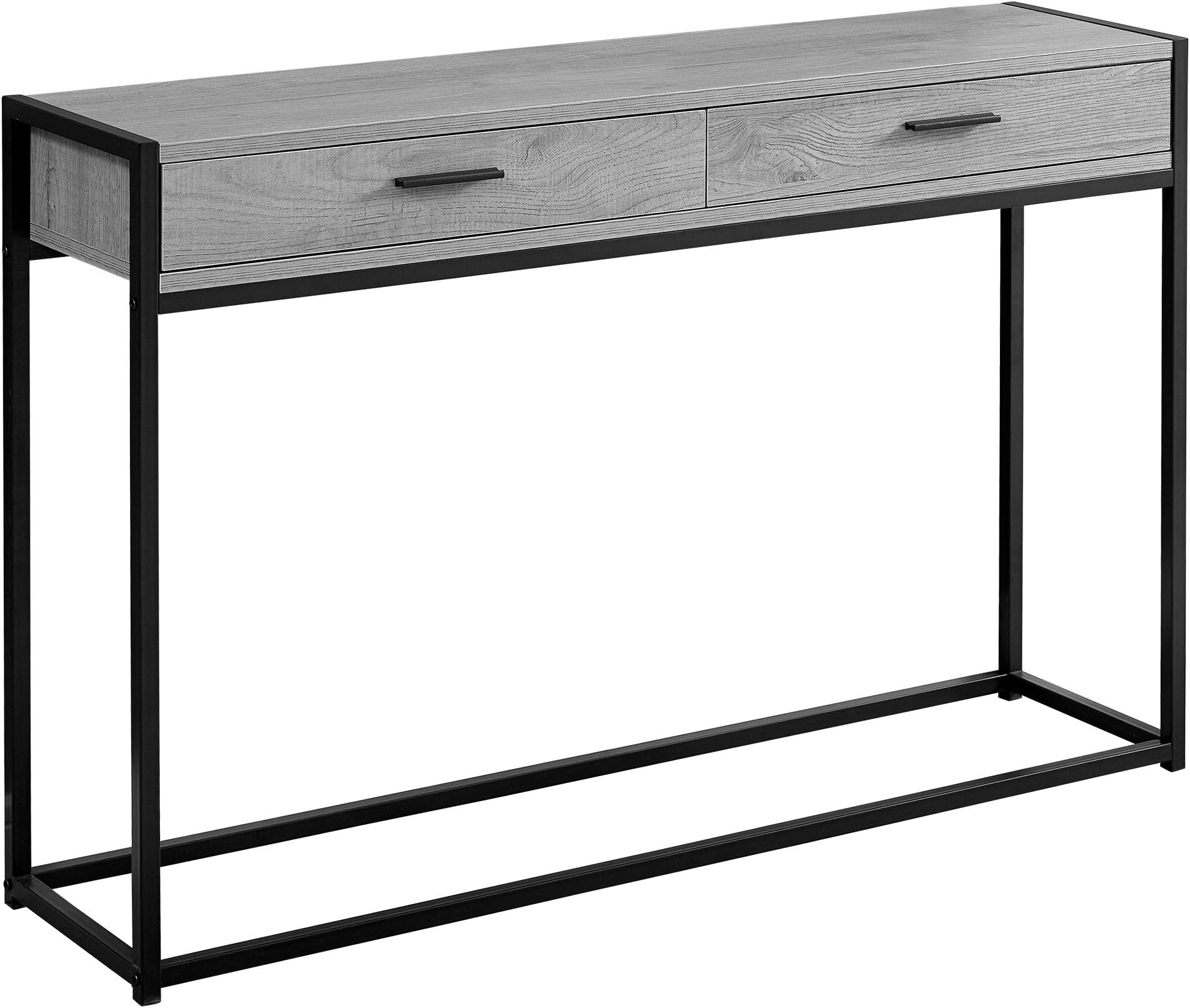 Amazon.com: Safdie & Co. - Dark Grey Console Table with Black Metal Leg ...