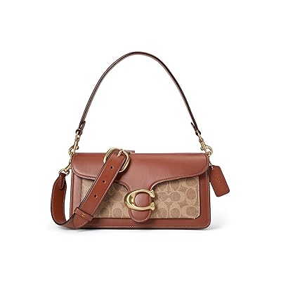 COACH Coated Canvas Signature Tabby Shoulder Bag 26 Women
