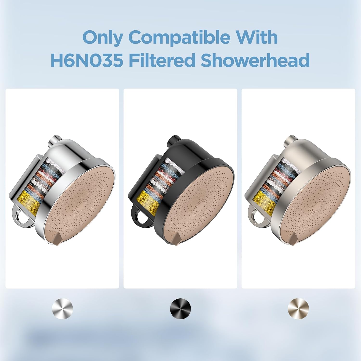 MakeFit Shower Head Filter Replacement Cartridge for MakeFit Filtered Shower Head - H6N035 (2-PACK)