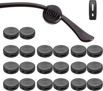 OPUGIT Glasses Ear Grips 10 Pairs Eyeglass Temple Tip Sleeve Holder,Silicone Ear Hook Anti-Slip For Kids and Adults