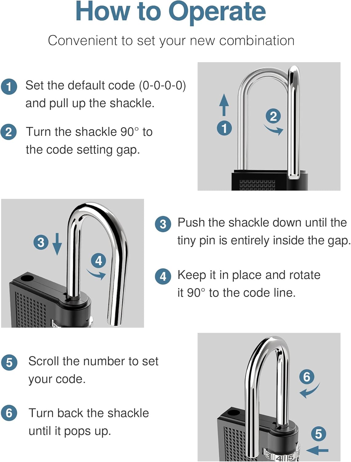 Up To 60% OFF Puroma 2 Pack Combination Lock 4 Digit Padlock with 2.6 Inch Long Shackle for School Gym Locker, Sports Locker, Fence, Toolbox, Case, Hasp Storage (Black)