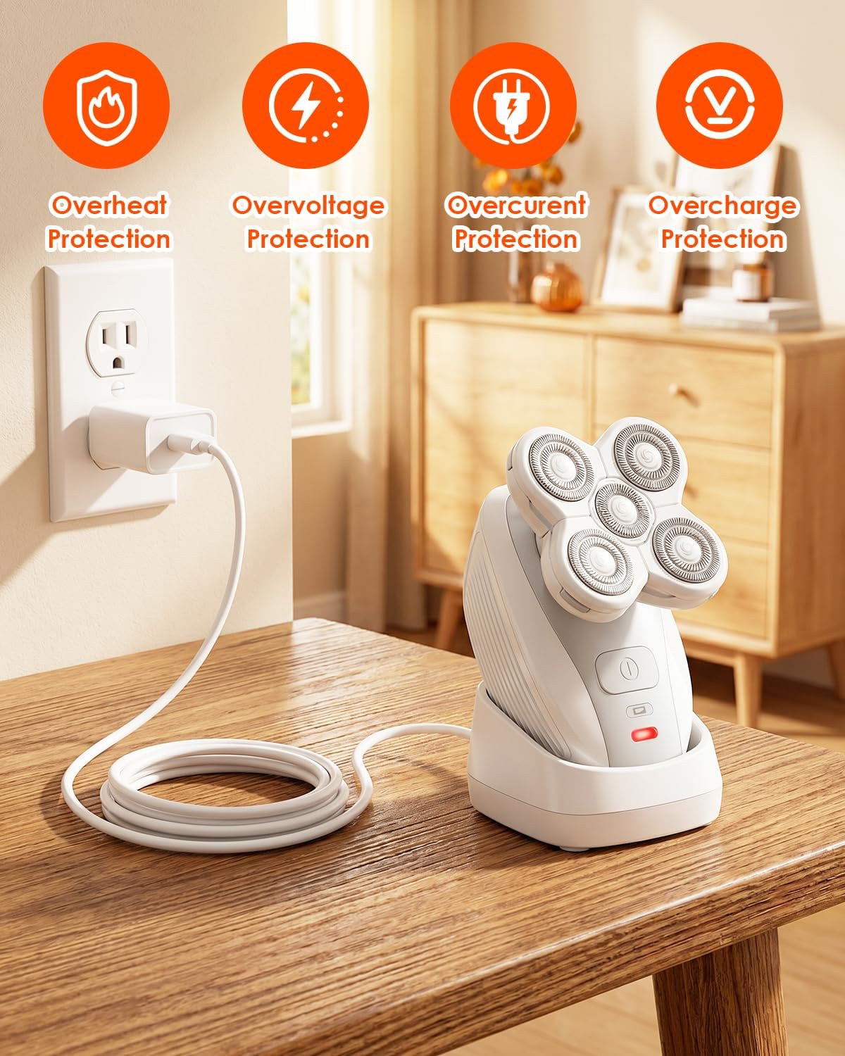 Charging Dock Replacement for Freebird Flex Series Shaver for Women, Anti-Slip Stable Base, All-in-One Shaver Holder & Charger with USB Charging Cord