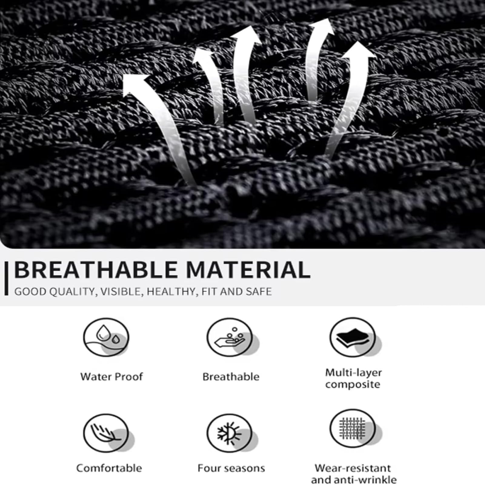 Coprisedili E Poggiatesta per Daihatsu Feroza Hard Top (F300) 1988-1998, In Ecopelle Traspirante, Compatibili Con Airbag E Lavabili,Blue