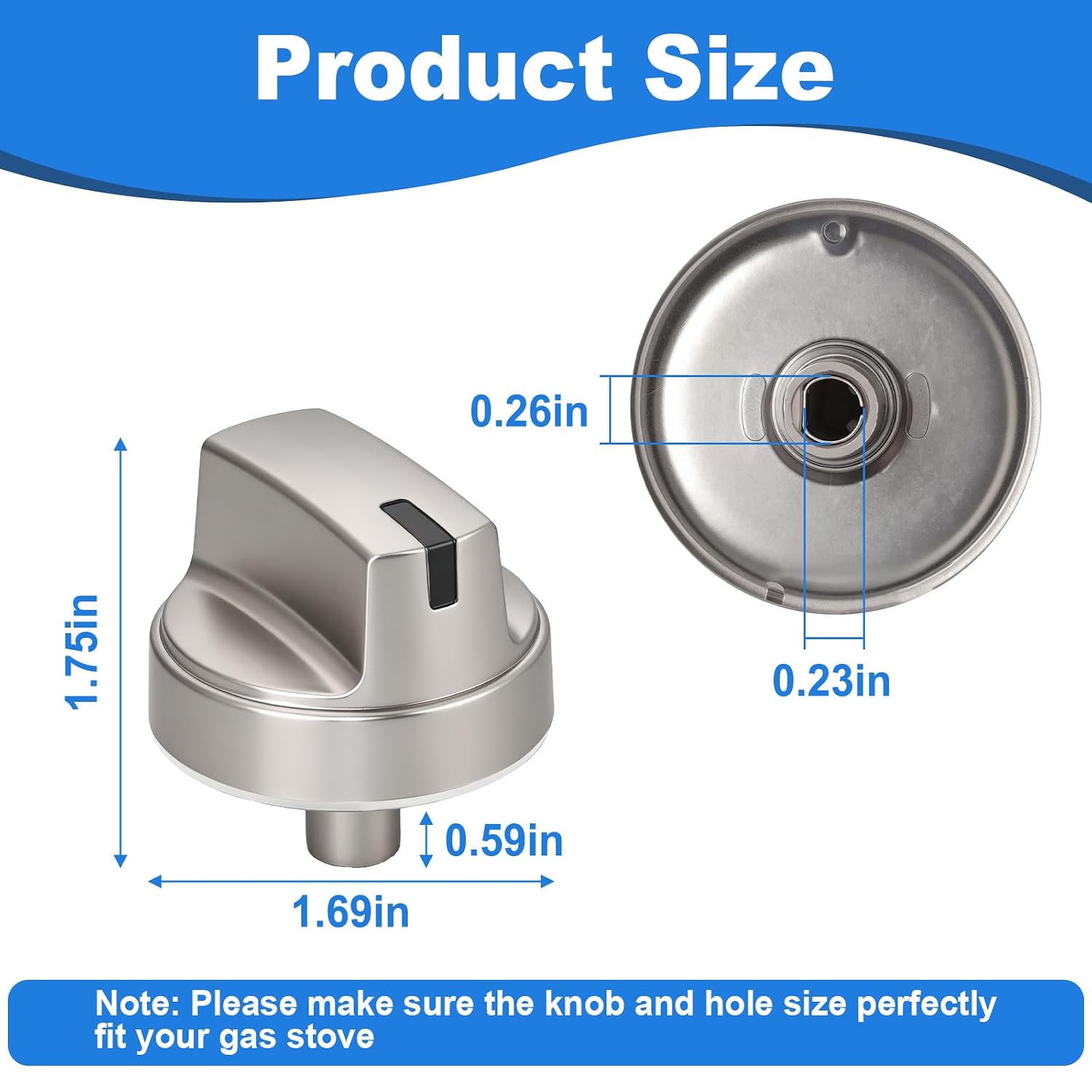 WB03X29354 Stove Knob Compatible with GE GE Stove Knobs 5PCS