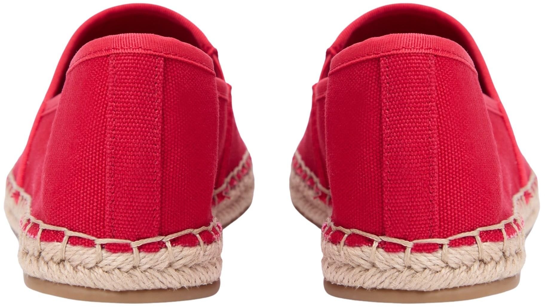 Tommy Hilfiger Donna Espadrillas Flag Canvas con Logo, Rosso (Primary Red), 40