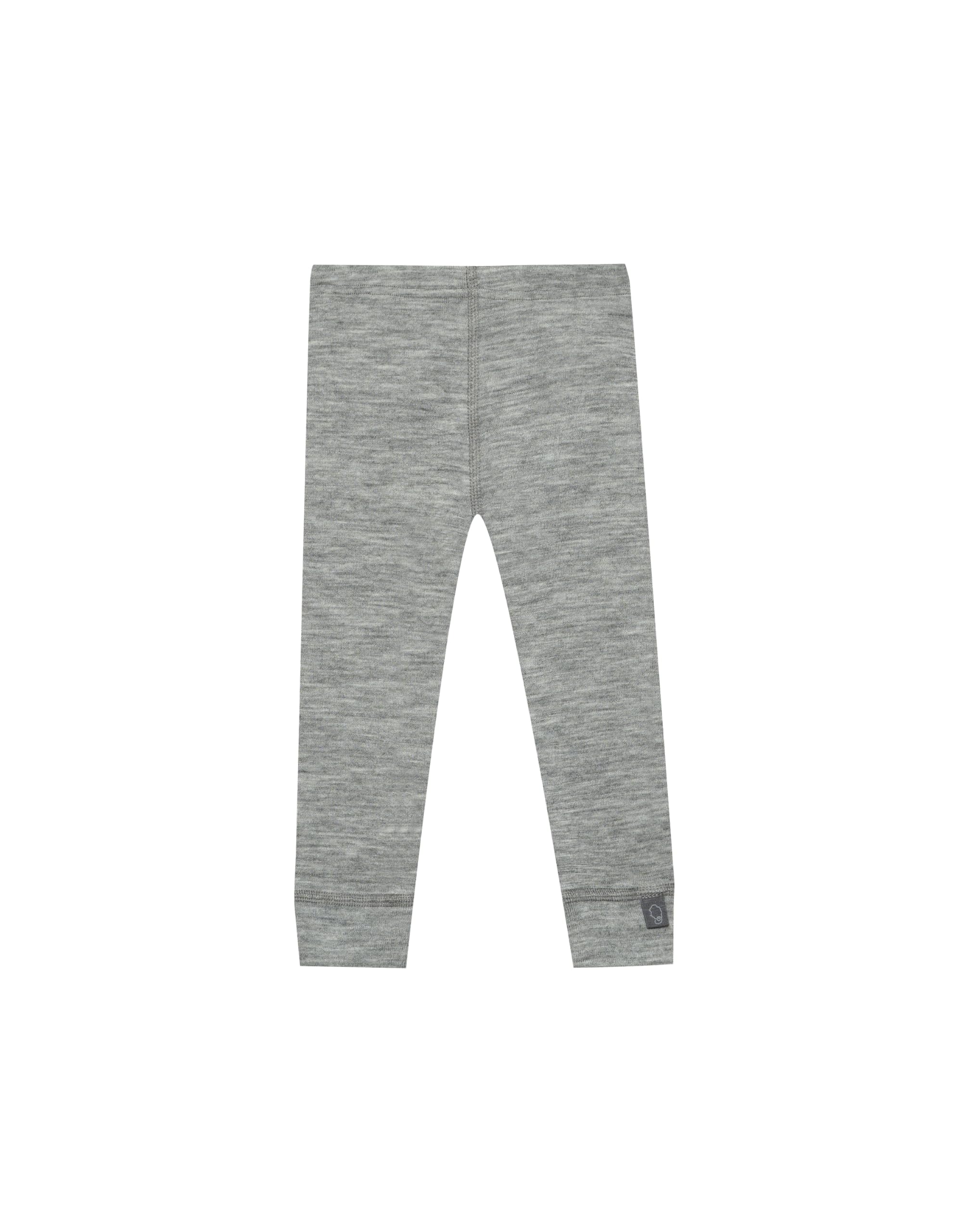 Dilling Baby Natural Merino Wool Leggings, grey mixed, 98