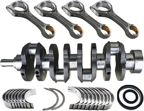 4JJ1 Crankshaft + Bearing Set + oil seal + 4 PCS Connecting Rod For Isuzu 4JJ1 4JJ1T 4JJ1X Engine NPR NQR NHR NKR ELF Truck Pickup