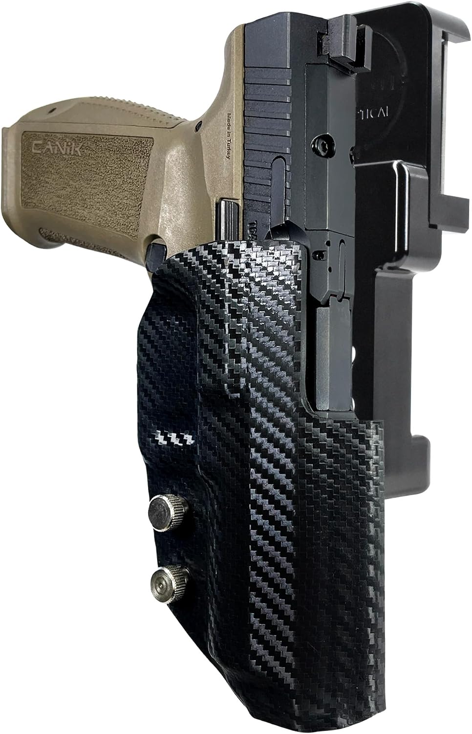 Alloy Competition Holster OWB Fits Canik Mete SFX Outside The Waistband Carry Gun Holster Kydex American Made OWB Aluminum Belt Attachment