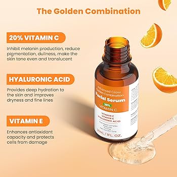 Amazon.com: 20% Vitamin C Face Serum with Golden Combination
