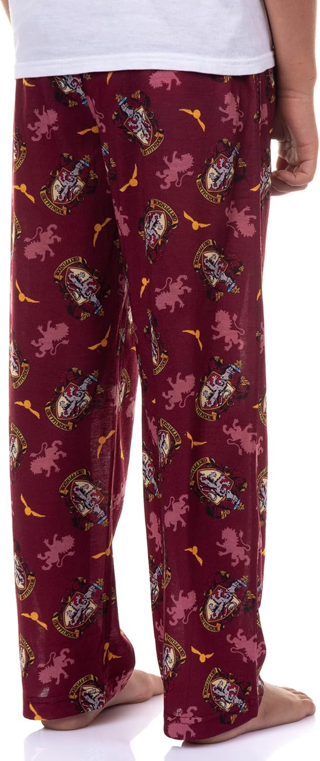 Harry Potter Pajamas Boy's House Crest Icons Lounge Pj Pants - Image 4