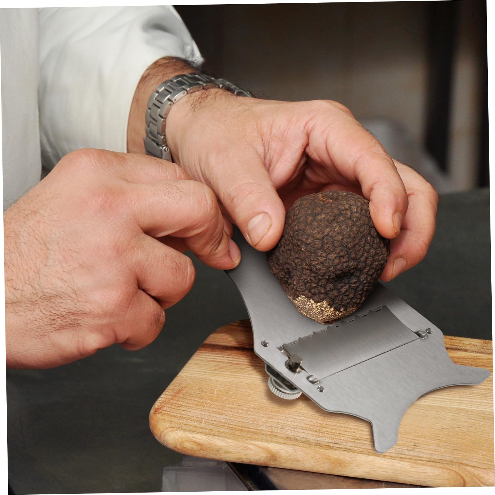 Didiseaon Éplucheur en Acier Inoxydable Argenté Portable Cuisine