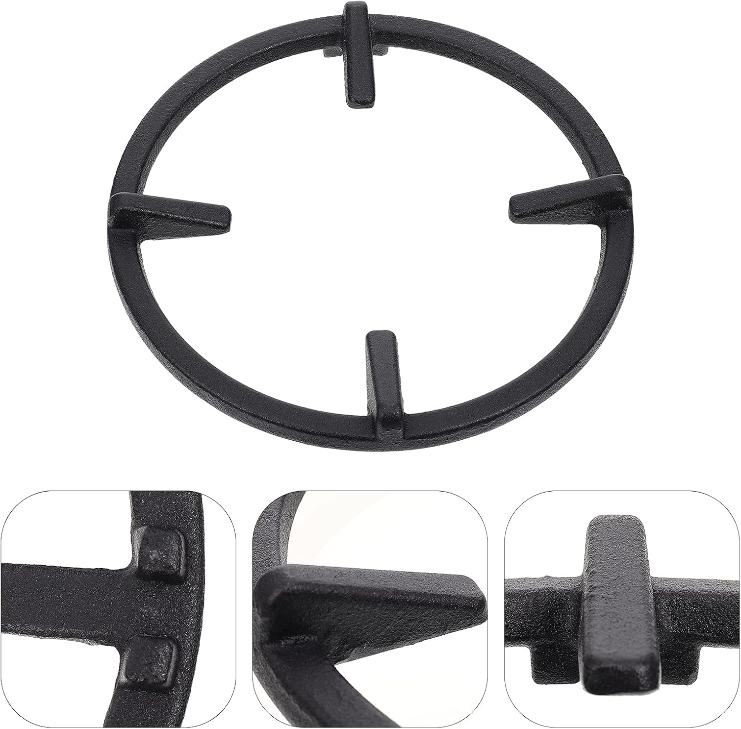 EFARMA Iron Wok Support Ring,Universal Stove Rack, 1pc Cast Iron Gas Stove Rack Gas Stove Fire Gather Bracket Fire Stove Rack