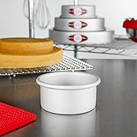 Vista 92 de Fat Daddio's - Juego de 2 moldes para pasteles redondos de aluminio anodizado, 8 x 2 pulgadas