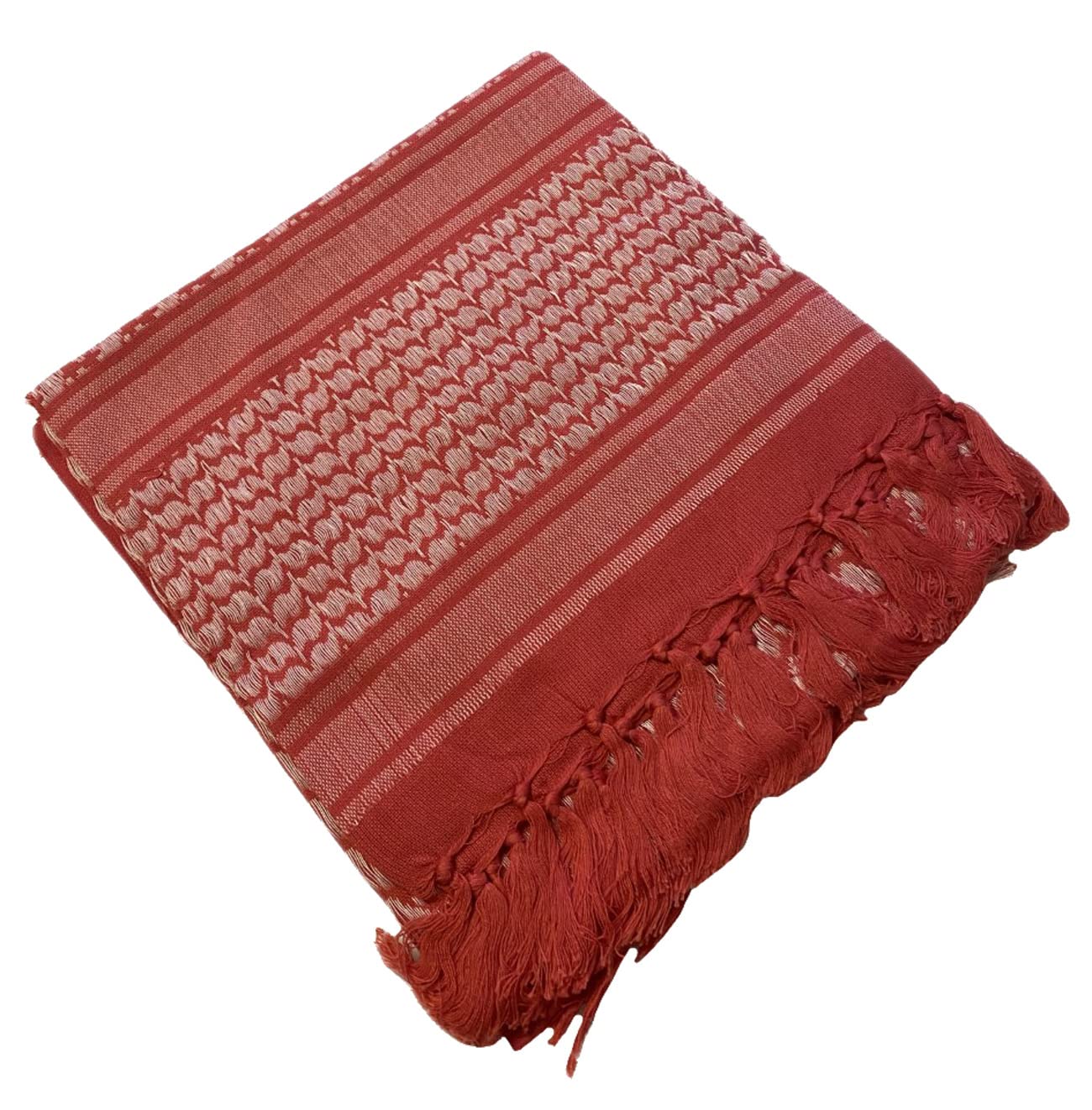 viz-uk wear Military Army SAS Style Arab Shemagh Keffiyeh Cotton Desert Tactical Shawl Scarf Red/White