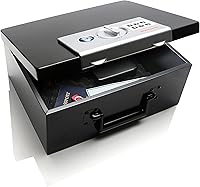 Vista 8 de Caja de seguridad de acero de Honeywell, modelo digital resistente al fuego, de 0.26 pies cúbicos, 6108