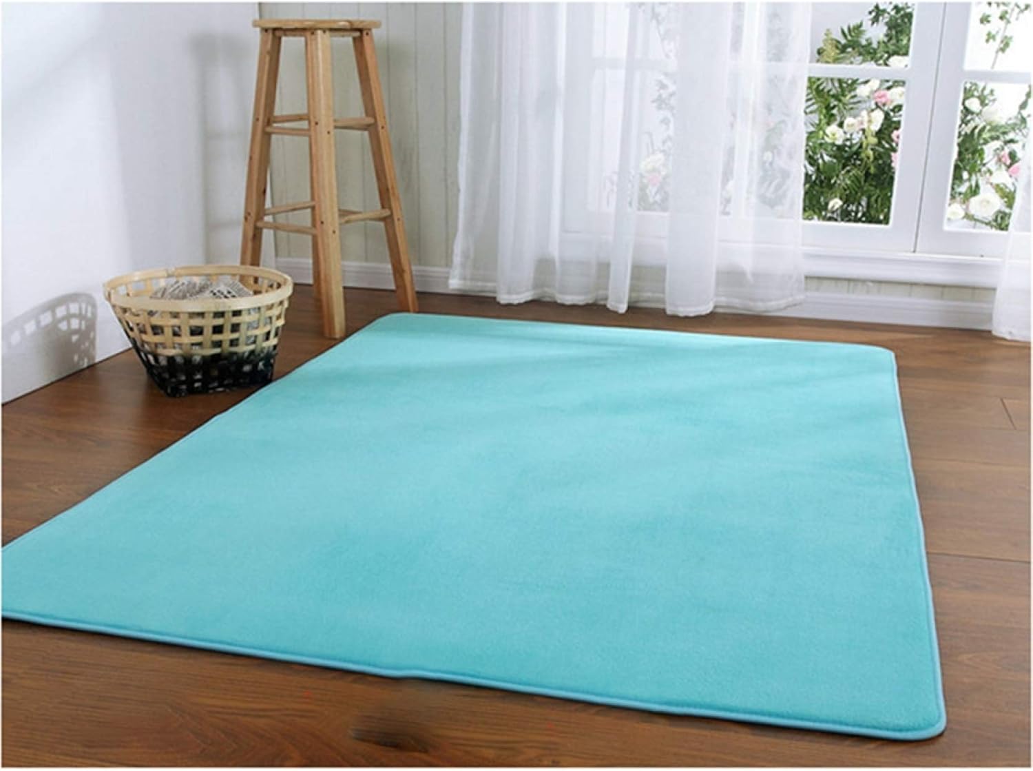 ラグマット 0 300cm カーペット 水色 おしゃれ 140 0cm 1 5畳 グレー オールシーズン 滑り止め付き リビングルーム 西海岸 センターマット ホットカーペット対応 低反発 抗菌防臭 折り畳み可能 インテリア フロアマット シンプル Faz Co Zm