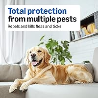 Vista 3 de Yaxa Basics Preventative Flea and Tick Topical Treatment for Dogs, Medium Dog (23-44 lbs), Fast Acting and Long Lasting, 6 Counts, Packaging May