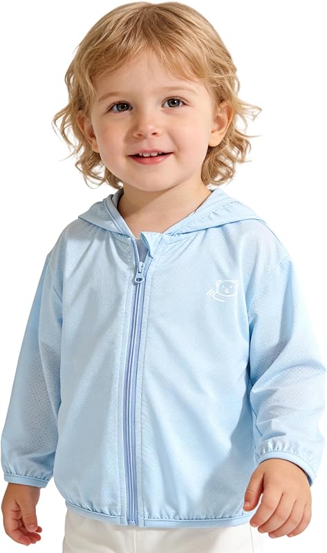 Baby Lightweight Sun-UV-Protection Hoodie Toddler Summer Sunscreen Jacket Breathable Beach Coat Boys Girls 6m-4Y