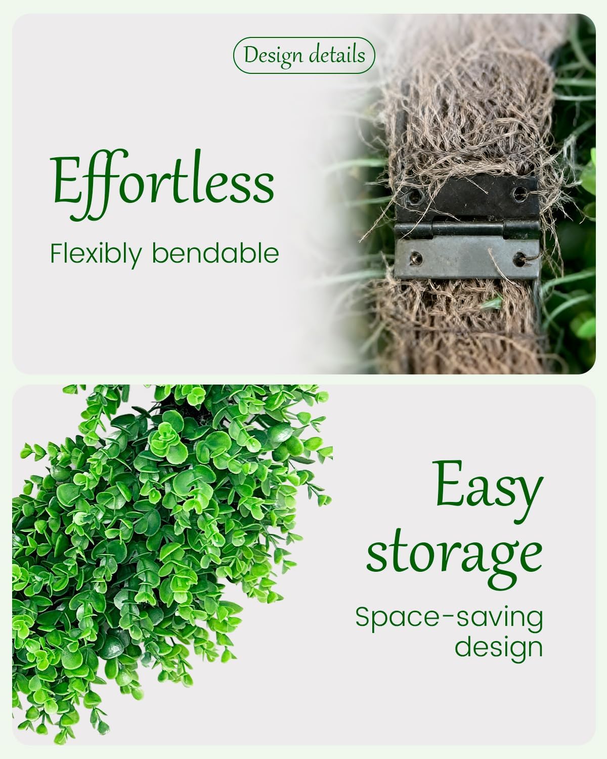 2 Pack Artificial Boxwood Wreath, 26" Boxwood Wreaths for Front Door, Large Greenery Outdoor Faux Boxwood Wreath for Porch, Window, Wall - All Seasons, Spring Summer Fall Indoor & Outdoor Use