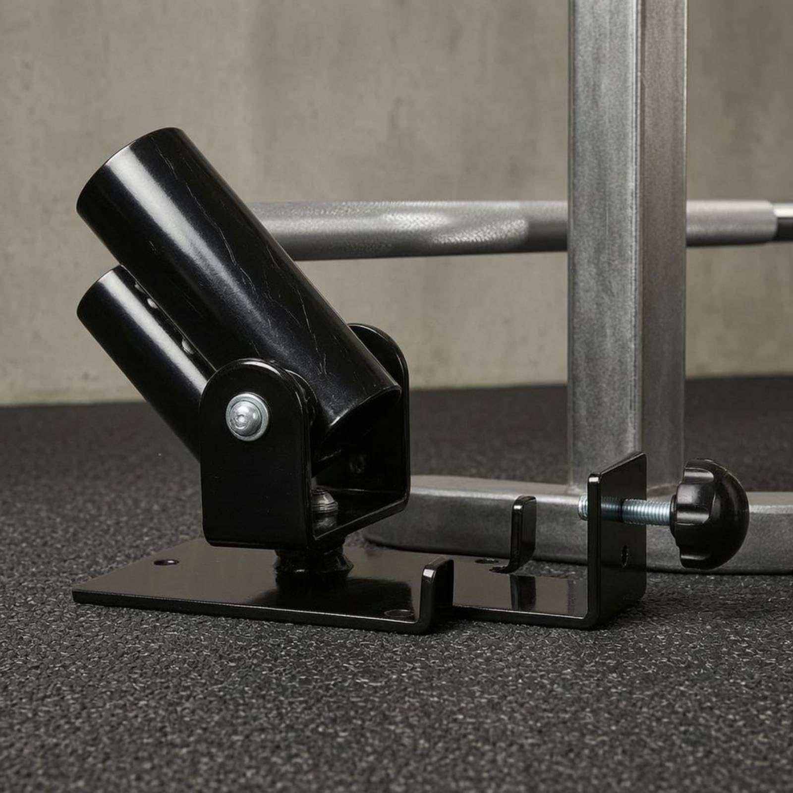 LOVIVER Base de Entrenamiento Fitness Soporte de Barra Giratoria Anclaje de Compatibilidad 25 Mm Mm Estructura de Acero Rotación 360 Grados Adecuada para Ejercicios de Espalda Brazos Hombros Core