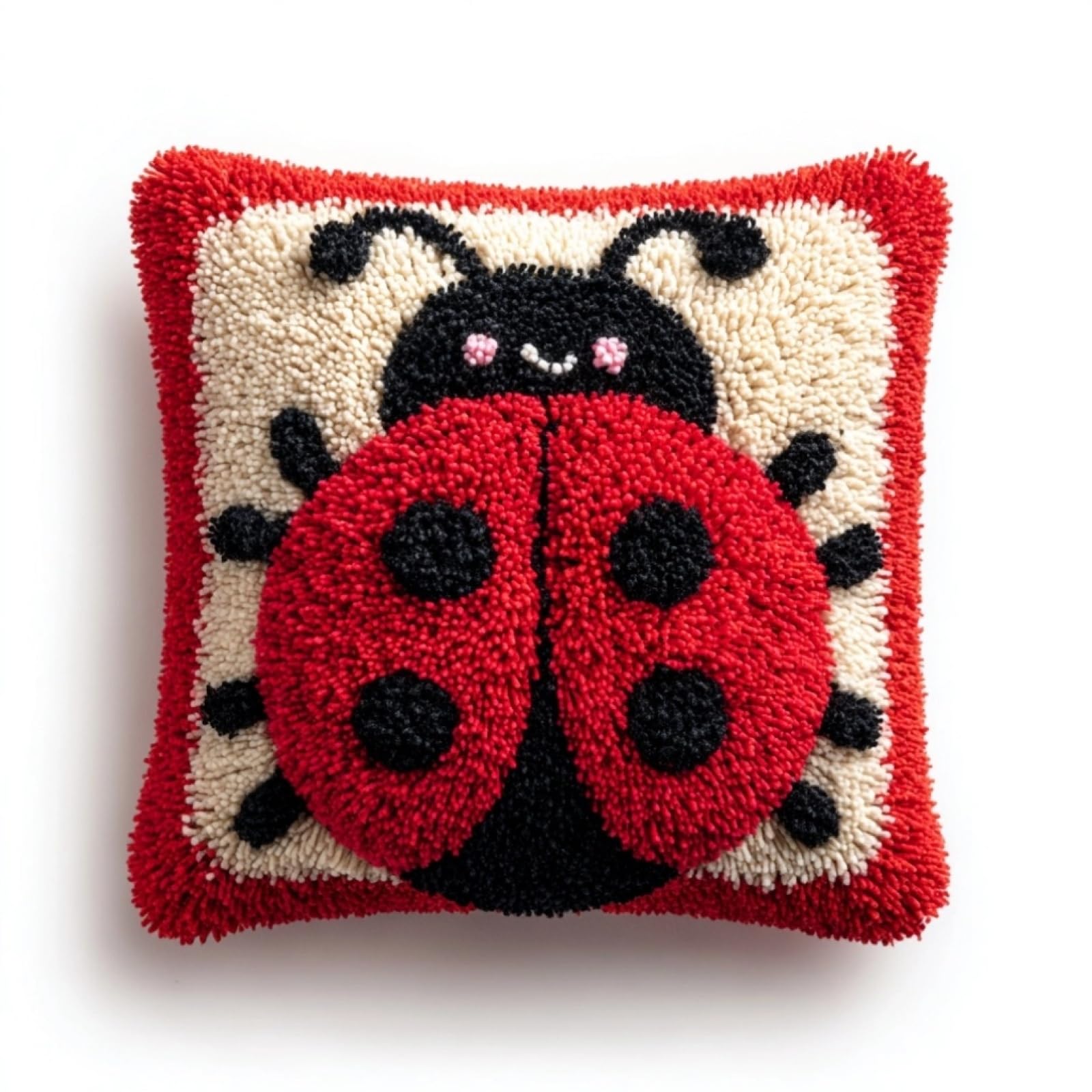 AxiangziK Latch Hook Cushion Kits for Adults,Ladybug