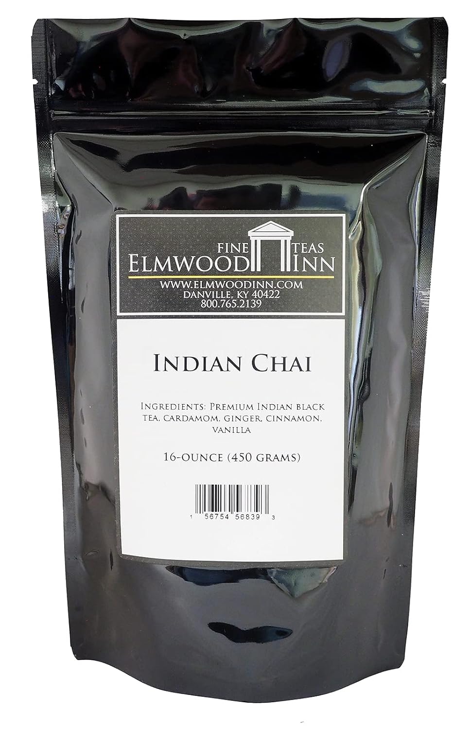 Elmwood Inn Fine Teas, Indian Chai Black Tea, 16-Ounce Pouch