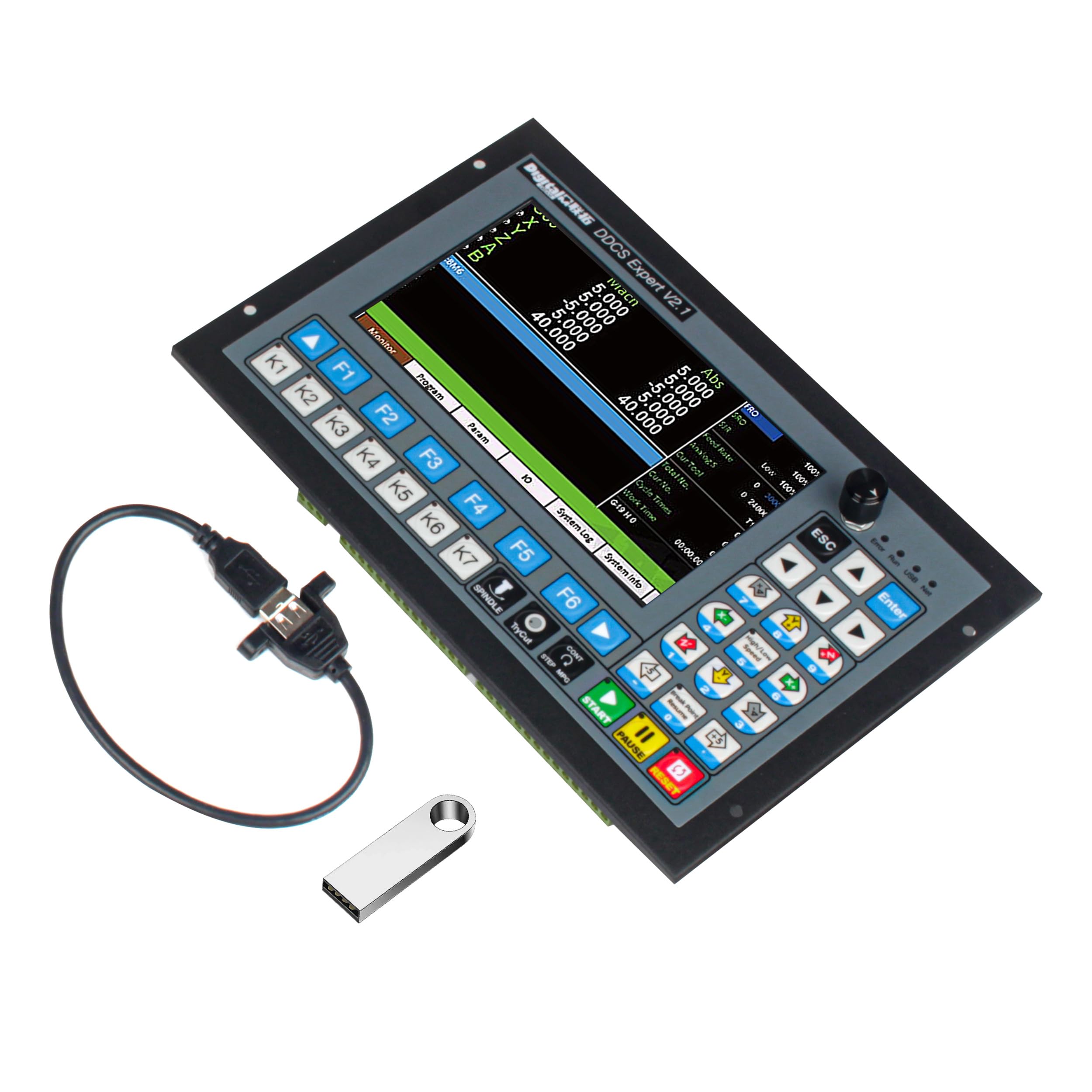 5 Axis DDCS Expert CNC Controller System Offline Standalone Servo