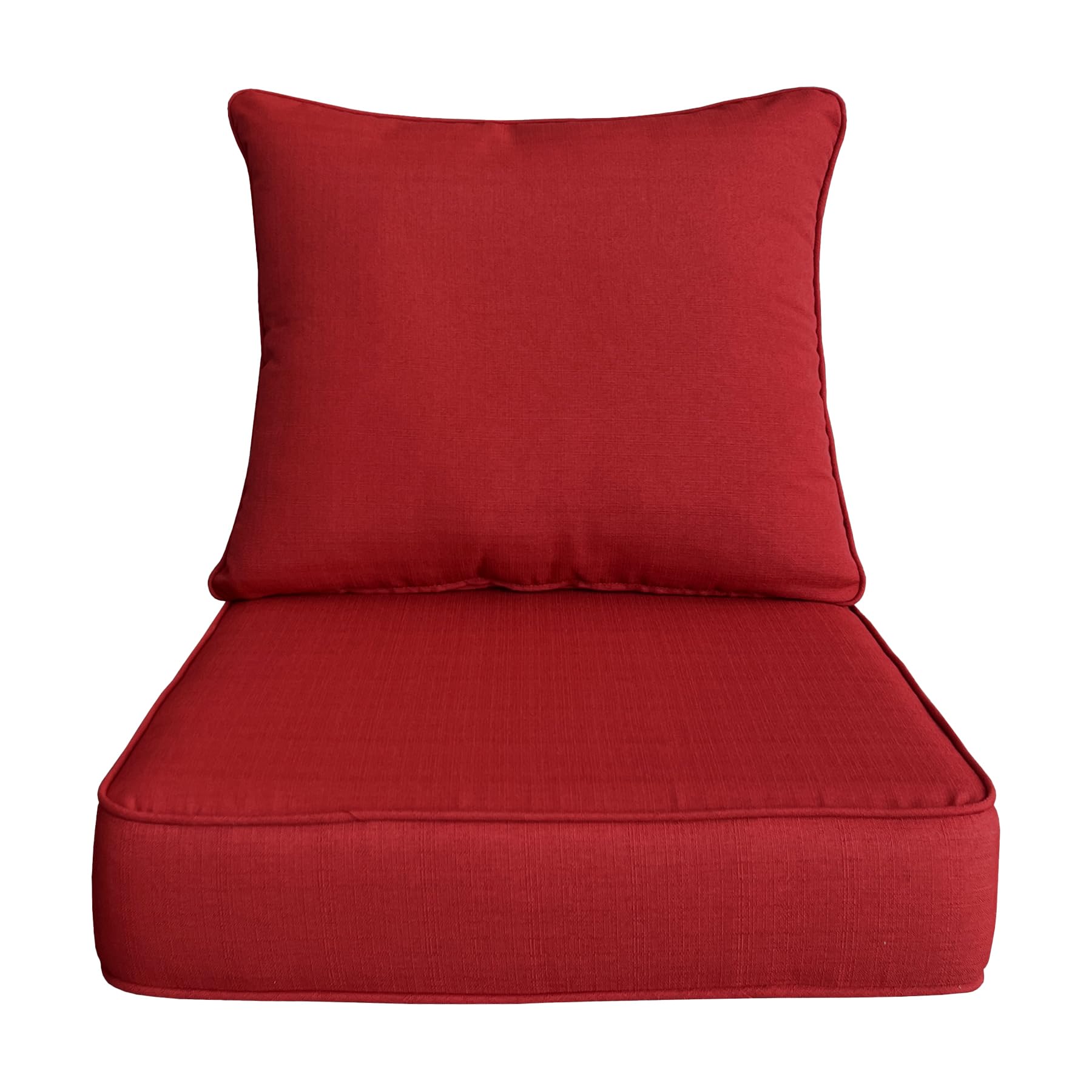 Goodgoods 24x24 inch Outdoor/Indoor Deep Seat Patio Cushion Set of 1 Resilient Foam Filling Water Repellent Stain-Resistant UV Resistant Weather